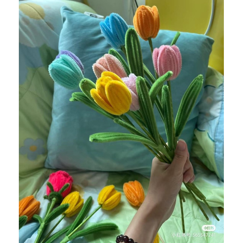 hoa tulip kẽm nhung
