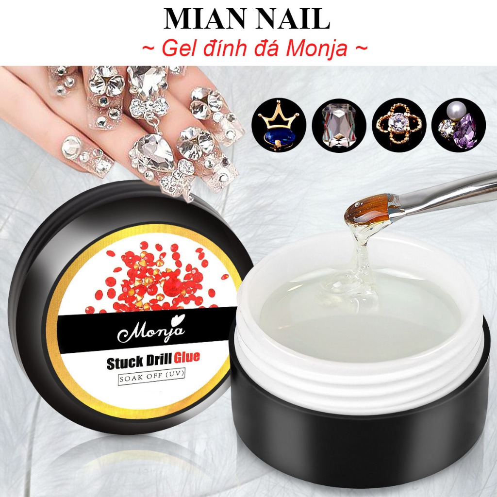 Gel đính đá gắn đá siêu biền Monja (8ml)