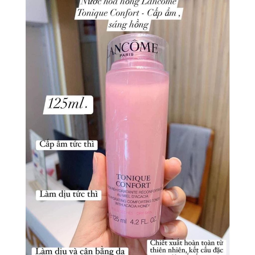 Nước Hoa Hồng Lancome Tonique Confort Cấp Ẩm Toner Cho Da Làm Trắng Da 125ml_ Tín đồ skincare