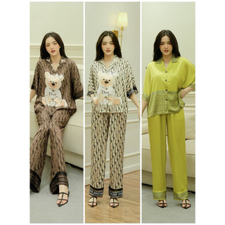 Đồ bộ pijama lụa mịn TK 2CE cánh dơi