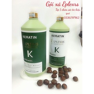 Cặp Dầu Gội xả cao cấp keratin Eplexrs phục hồi tóc chống gàu chống rụng tóc hương thơm mềm mượt