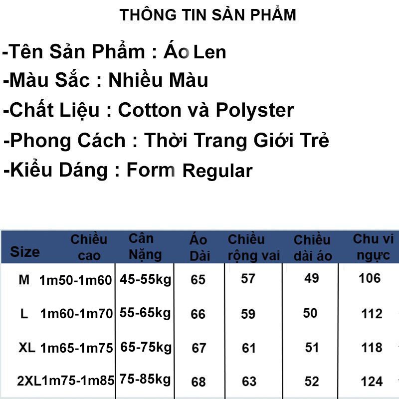 Áo len nam cổ lọ dài tay lót nỉ dáng trơn form relugar thời trang quảng châu