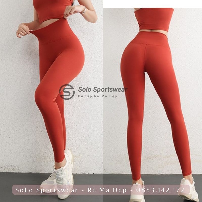Quần Tập Gym Yoga Legging Cạp Lưng Cao Gen Bụng Nâng Mông Thể Thao Nữ Thun Poly Co Giãn Tôn Dáng 𝙎𝙤𝙡𝙤 𝙎𝙥𝙤𝙧𝙩𝙨𝙬𝙚𝙖𝙧 270