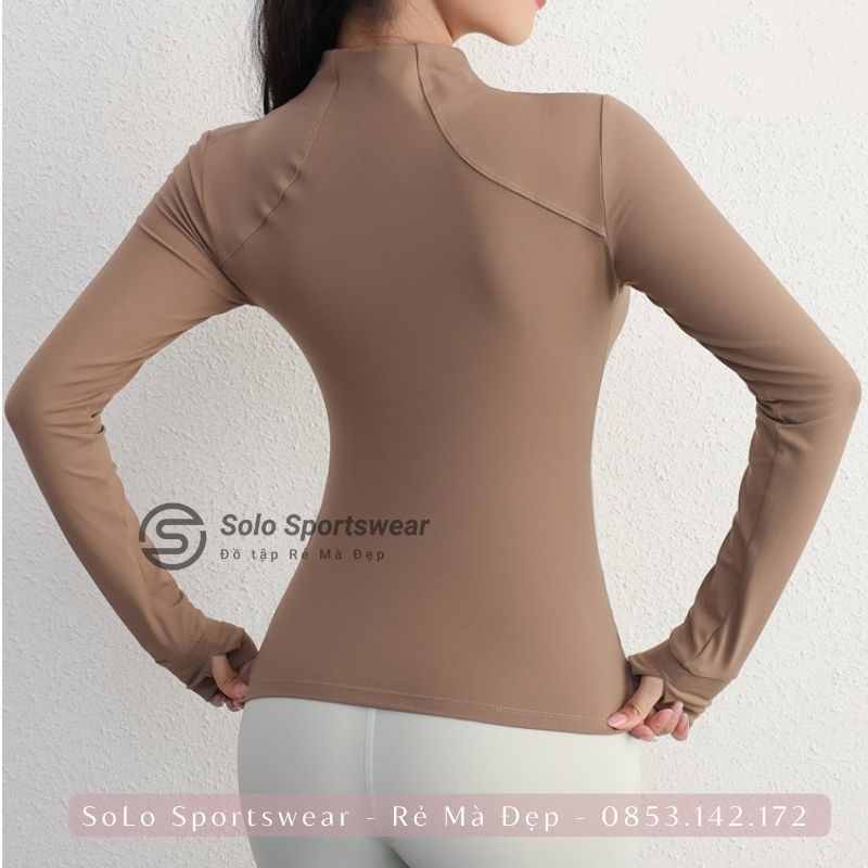 Áo Khoác Gym Yoga Ôm Body CÓ TÚI Thể Thao Nữ ❤️𝑯𝑨̀𝑵𝑮 𝑿𝑰̣𝑵❤️ Thun POLYCo Giãn Siêu Tôn Dáng Thoải Mái 𝙎𝙤𝙡𝙤 𝙎𝙥𝙤𝙧𝙩𝙨𝙬𝙚𝙖𝙧 308