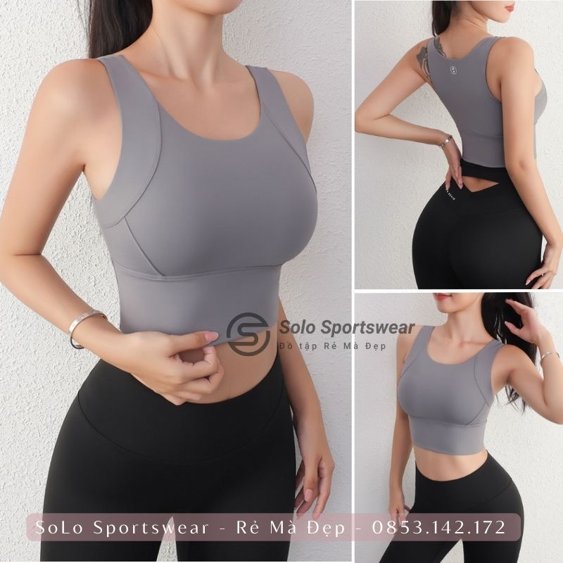 Áo Bra Tập Gym Yoga Nữ ❤️𝐇𝐀̀𝐍𝐆 𝐗𝐈̣𝐍❤️ Áo Lót thể thao nữ có mút ngực thun poly co giãn thoáng mát 𝐆𝐘𝐌𝐒𝐓𝐎𝐑𝐄 1211