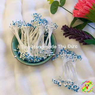 Nhụy đất sét làm hoa handmade - nhụy bột - nhị sen - nhị nhụy hoa - cành kẽm bọc nhựa làm thân cây