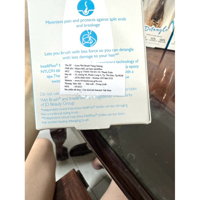 Lược gỡ rối WET BRUSH Giảm Rụng,Vào Nếp ,Không Đau Đầu Chải được tóc ướt