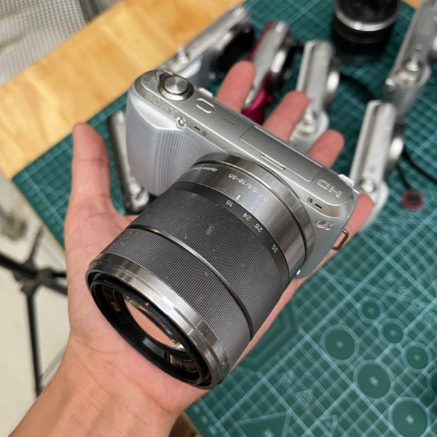 Máy ảnh Sony nex C3 kèm lens 18-55