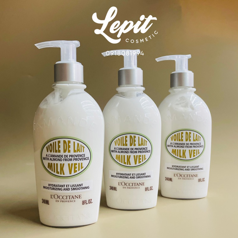 Dưỡng Thể Hạnh Nhân L'Occitane Almond Milk Veil 240ml