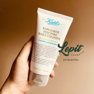 [Chính Hãng] Sữa Rửa Mặt Đất Sét Kiéh - Rare Earth Deep Pore Daily Cleanser 150ml -Srm  Đất Sét
