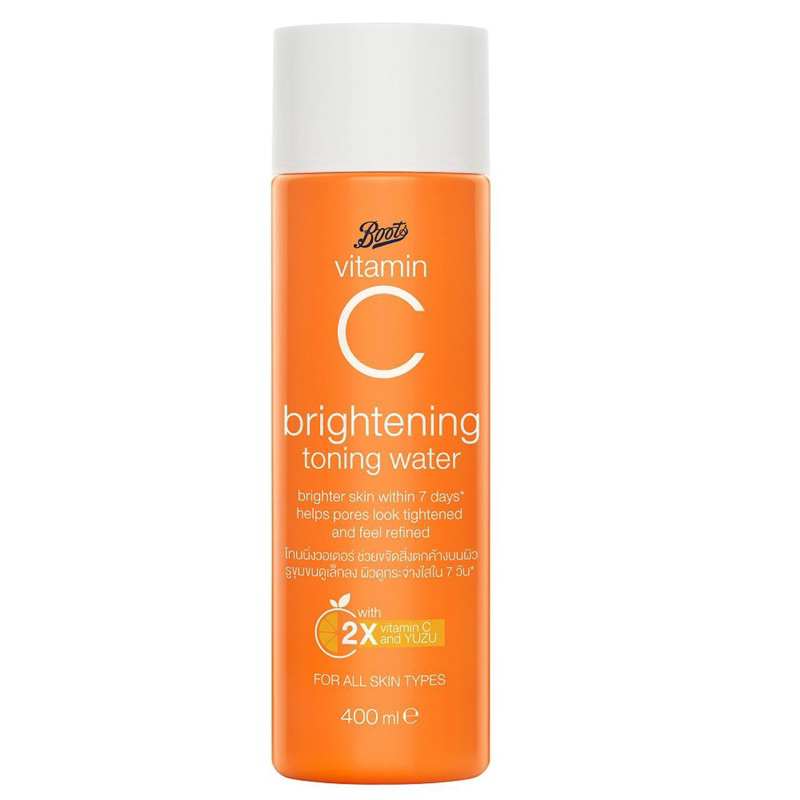 BOOTS VITAMIN C BRIGHTENING TONING WATER 400ML