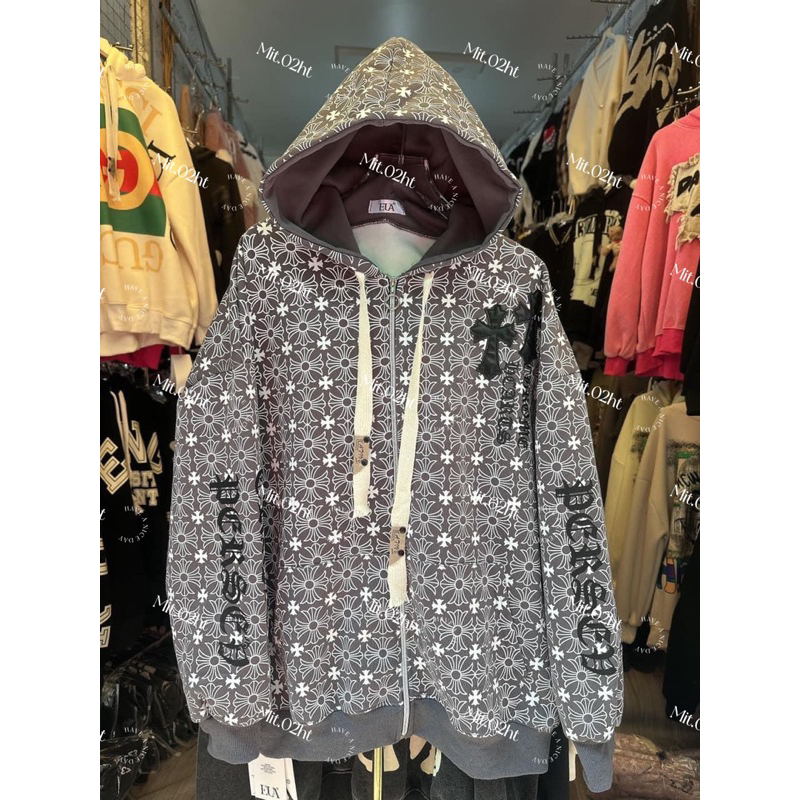 Áo khoác zip Chrome