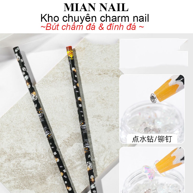 Bút chấm đá đính đá nail