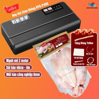 Máy Hút Chân Không HTG P400 Không Kén Túi, Bán Công Nghiệp, Tự Động Mạnh Mẽ 2 Motor, Mọi Loại Túi