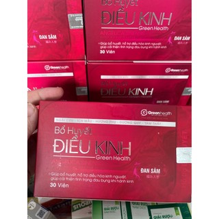 Viên uống bổ huyết điều kinh greenhealth - giúp bổ huyết, hỗ trợ điều hòa kinh nguyệt - 30 viên