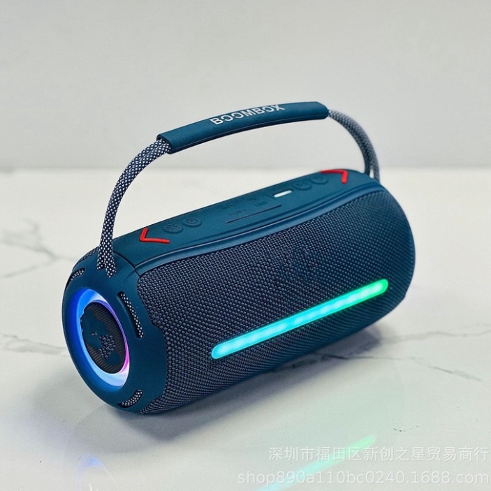 Loa bluetooth JBL BoomBox 360 phiên bản mới 2023 độ đèn led cùng âm thanh bass căng công suất 20w GG03 TECHBON.STORE