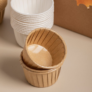 Set 10 cốc giấy trơn đựng bánh Cupcake