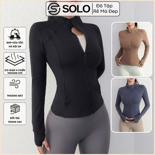 Áo Khoác Ôm Body CÓ TÚI Thể Thao Nữ Tập Gym Yoga Chống Nắng Thun POLYCo Giãn Siêu Tôn Dáng Thoải Mái 𝑮𝒀𝑴𝑺𝑻𝑶𝑹𝑬 308