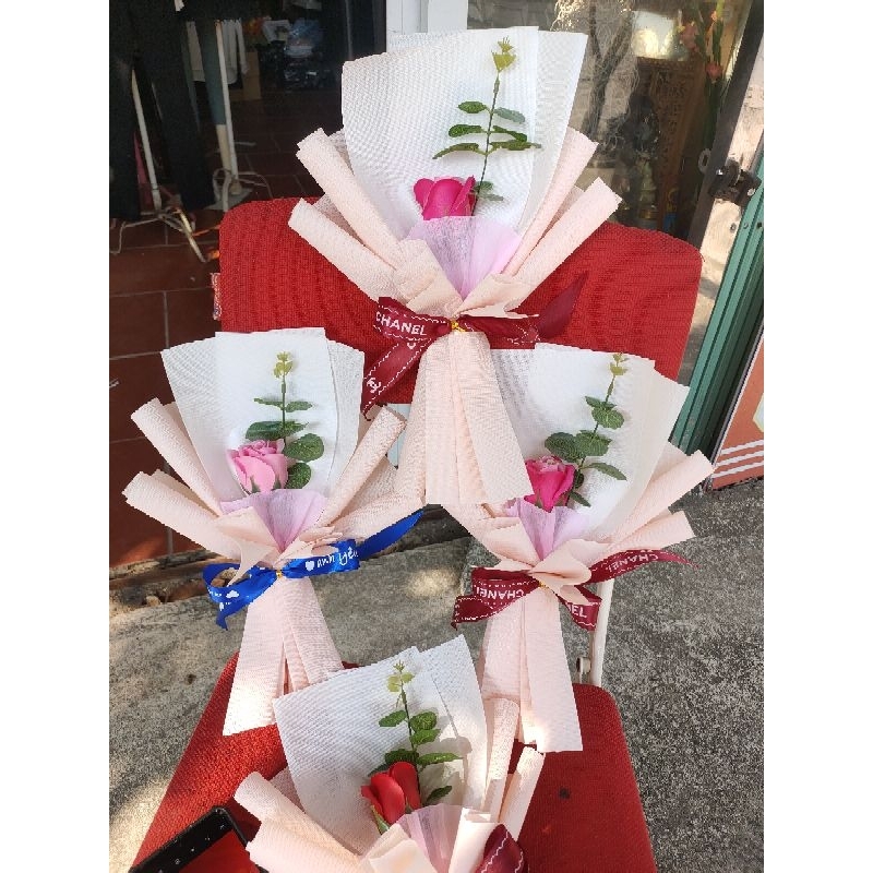 Hoa hồng sáp 1 bông