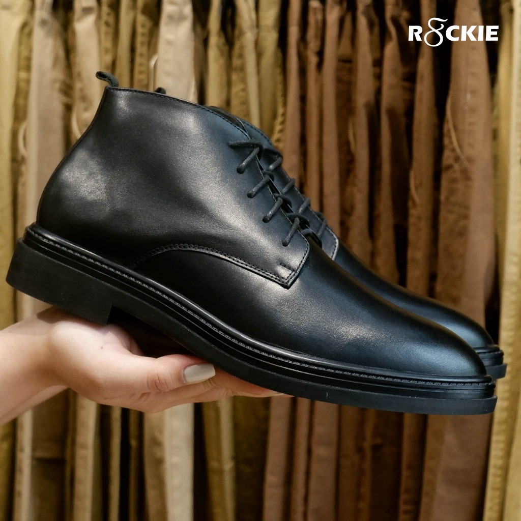 Giày da cổ lửng da thật - Giày Boots Santoni Chukka zip boots -  SAAD01 - R8ckie