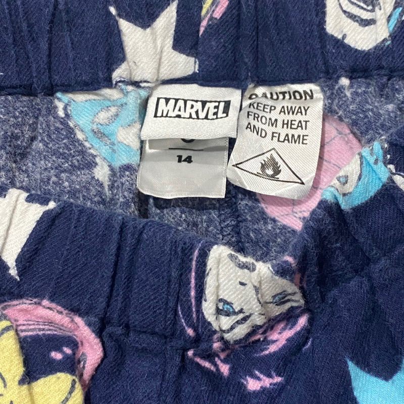 Quần FLANNEL 2hand Cực Phẩm Hiệu MARVEL, Hoạt Hình