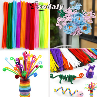 Bộ 100 dây kẽm nhung nhiều màu sắc dễ uốn nắn sáng tạo