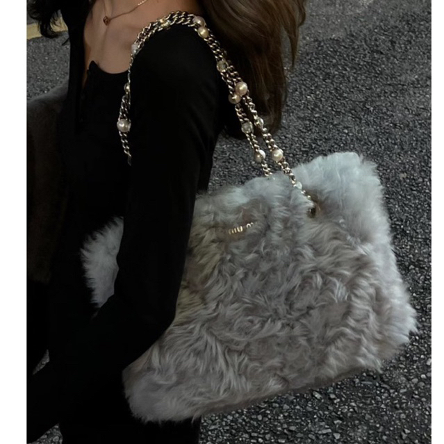 Len lông thỏ, dùng móc đồ thu đông giữ ấm tốt, len mịn mướt