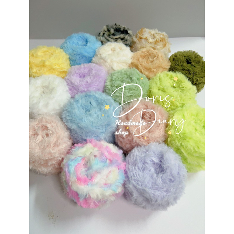 Len lông thỏ, dùng móc đồ thu đông giữ ấm tốt, len mịn mướt