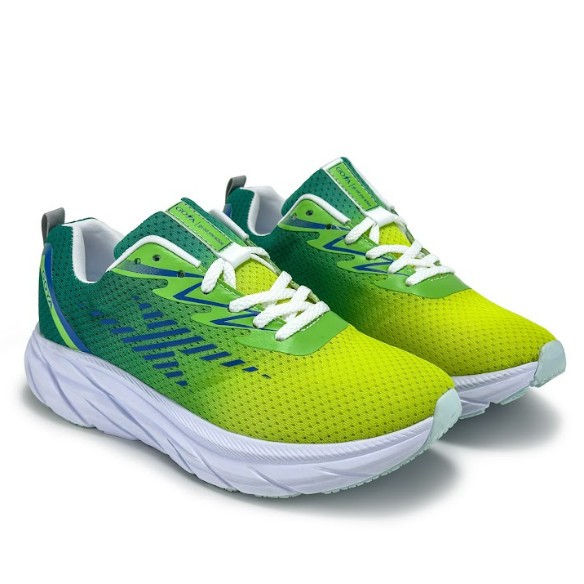 Giày thể thao chạy bộ nam nữ Goya Plus năm 2023 màu neon xanh v3