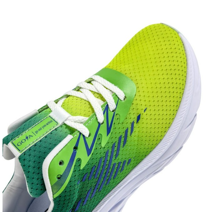 Giày thể thao chạy bộ nam nữ Goya Plus năm 2023 màu neon xanh v3