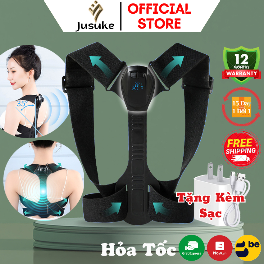 Đai chống gù thông minh JUSUKE cảm biên nhạy cảnh báo khi sai tư thế bảo hành 1 năm