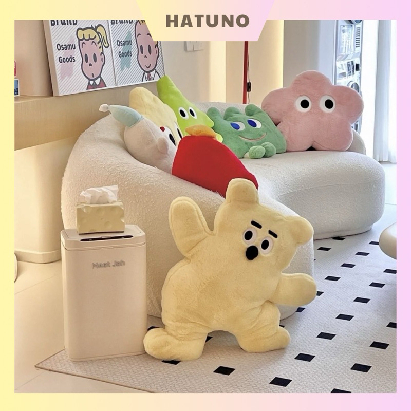 Gấu Bông Trang Trí, Gối Bông Hình Thú Decor Phòng Khách, Phòng Ngủ Dễ Thương - Hatuno Order