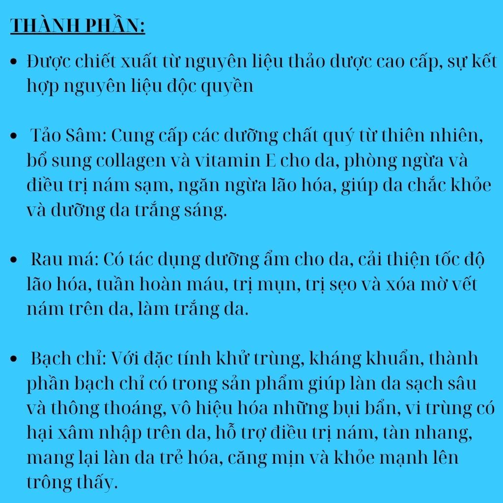 Peel bóc tách nám đông trùng giúp sạch nám trắng da và căng bóng