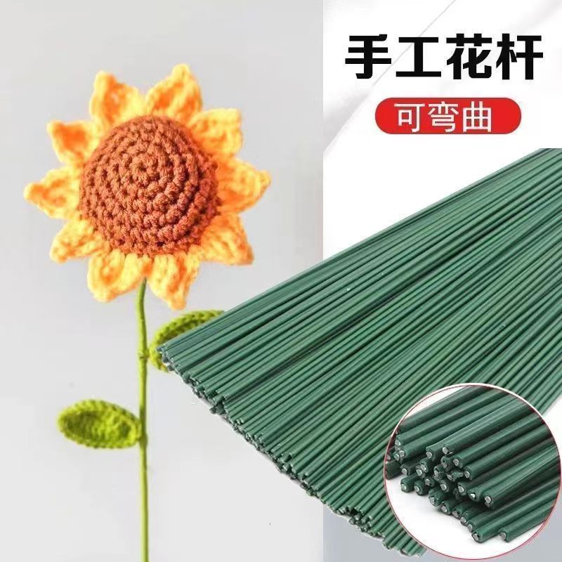 100 cành kẽm cắm hoa sáp, hoa giấy lầm đồ hanmade dài 40cm