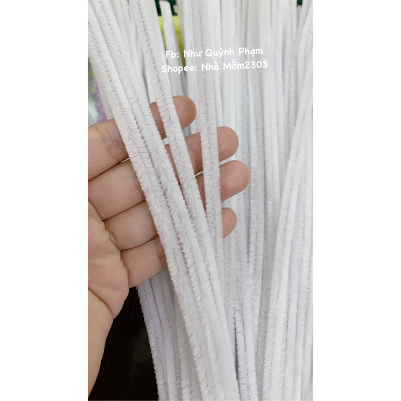 CHUẨN LOẠI 1 Kẽm nhung màu trắng lông dày và mịn