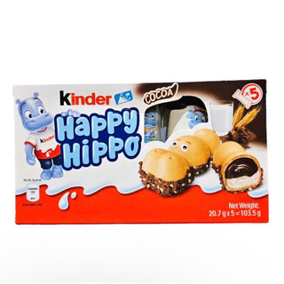 Kinder đức bánh socola happy hippo milk + cocoa 103.5g