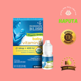 [Bay Air-Có Bill] Vitamin D3 Hữu Cơ Mommy Bliss Dạng Nhỏ Giọt 3.24ml