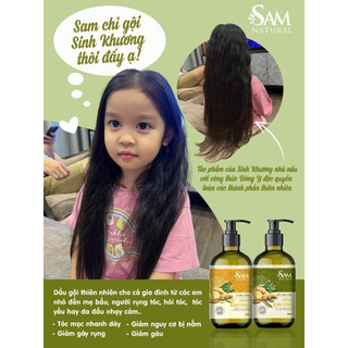 Dầu Gội Sinh Khương kích thích mọc tóc và chống rụng tóc - SAM NATURAL