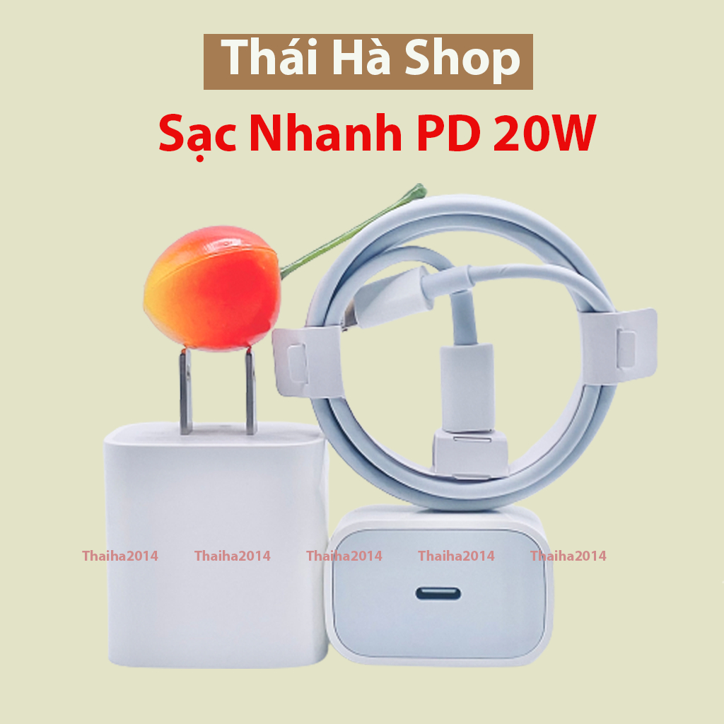 Sạc nhanh (Củ PD 20W+Cáp ) cho điện thoại