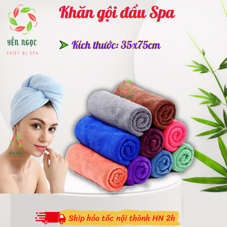 Khăn gội Spa 35x75cm | Khăn gội đầu, quấn đầu spa dày dặn siêu thấm