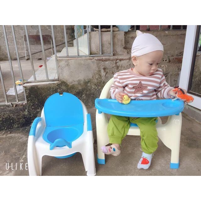Ghế ăn dặm cho bé - ghế tập ngồi cho bé có còi bíp Việt Nhật cho bé - bàn ăn dặm .