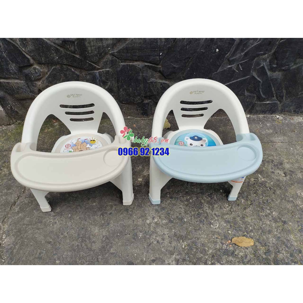 Ghế ăn dặm cho bé - ghế tập ngồi cho bé có còi bíp Việt Nhật cho bé - bàn ăn dặm .