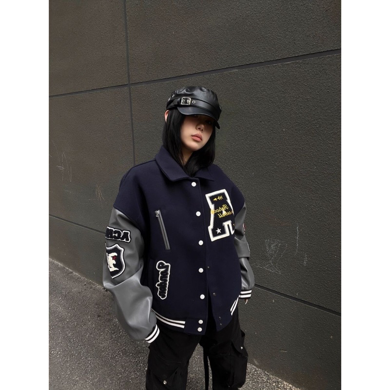 Áo Khoác Bomber dày dặn form/dáng rộng Lilis Room