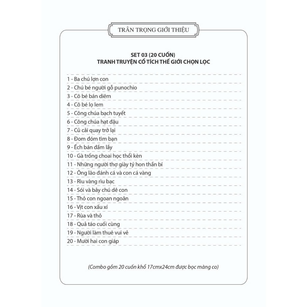 Sách - Truyện Cổ Tích Cho Bé - Các Câu Chuyện Song Ngữ Việt Anh Cho Trẻ