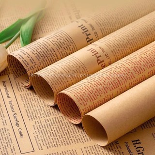 SET 5 TỜ GIẤY BÁO FONT TIẾNG ANH PHONG CÁCH VINTAGE 📜