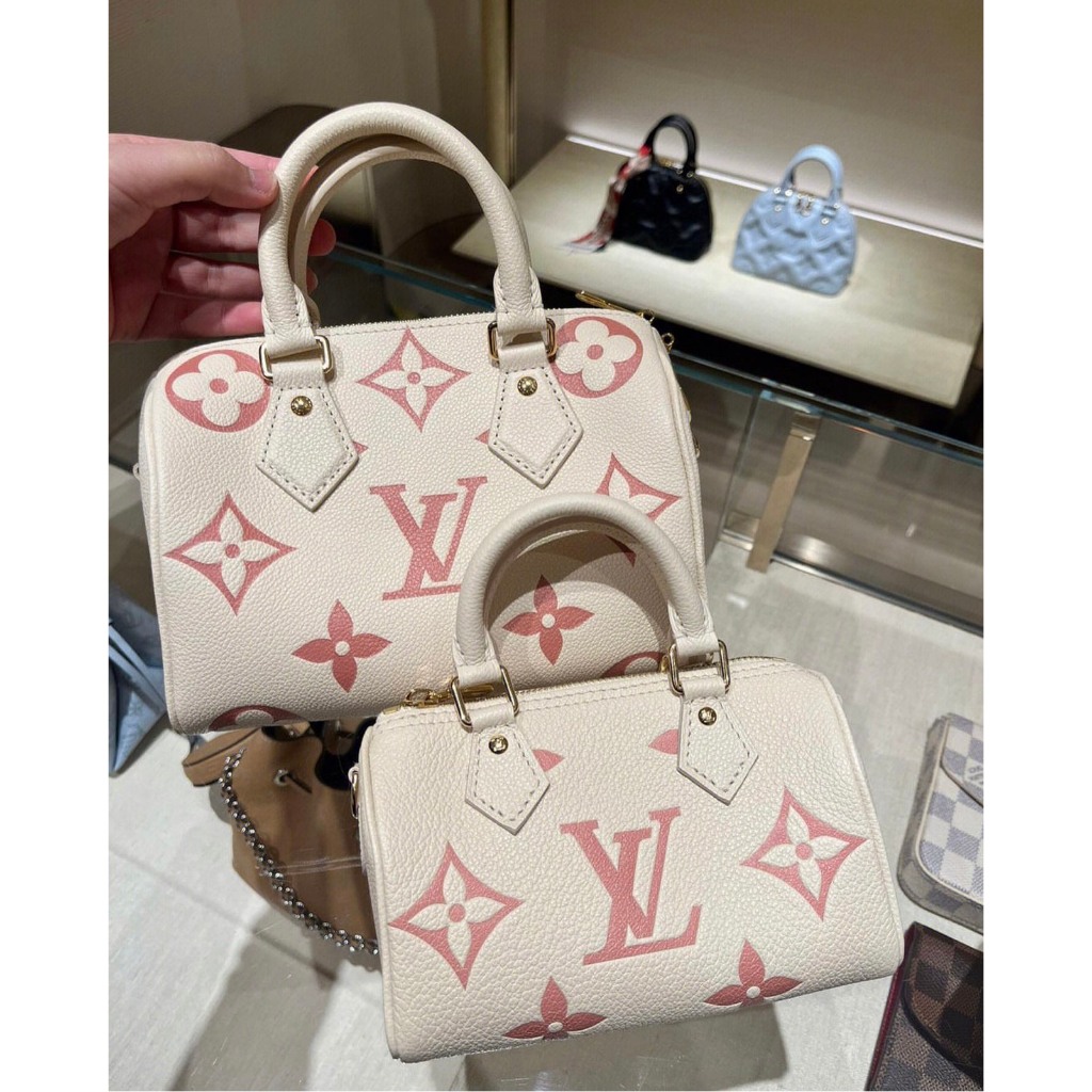 TÚI LV SPEEDY NANO SZ16 DA BÒ