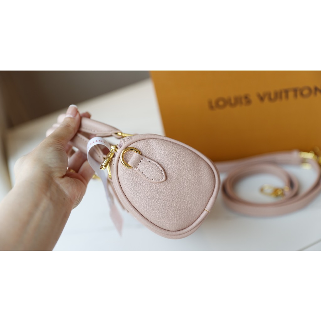 TÚI LV SPEEDY NANO SZ16 DA BÒ