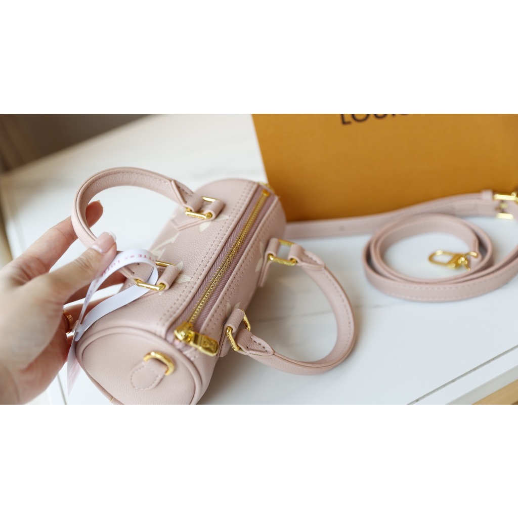 TÚI LV SPEEDY NANO SZ16 DA BÒ