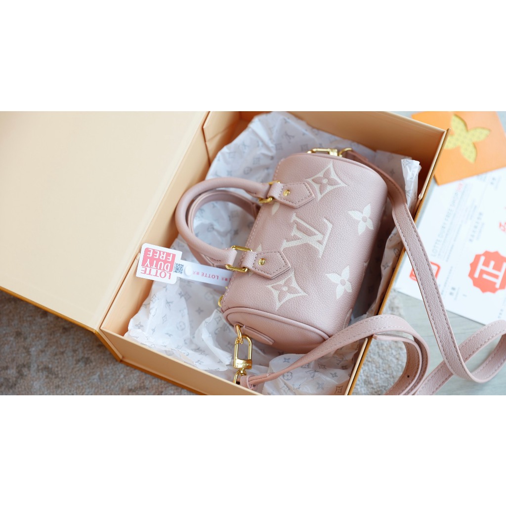 TÚI LV SPEEDY NANO SZ16 DA BÒ