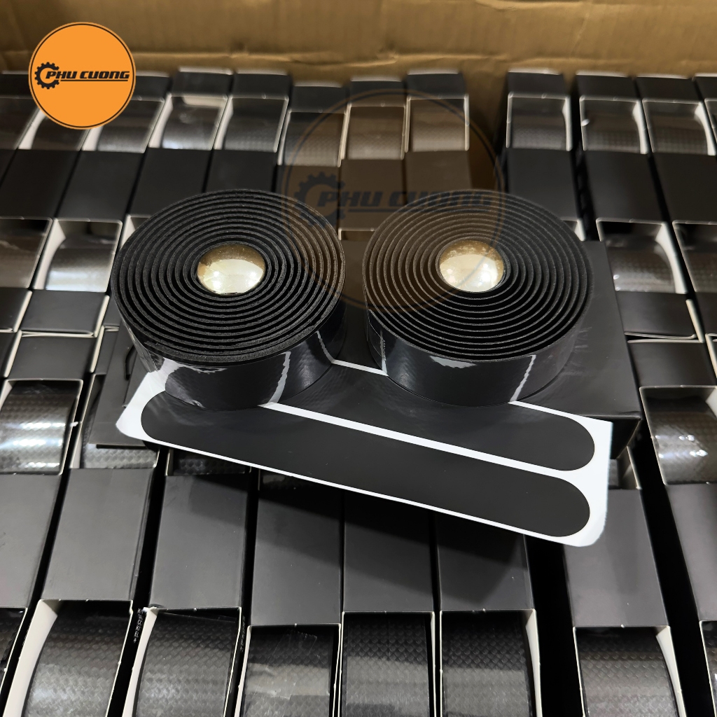 Băng Quấn Ghi Đông Xe Đạp EVA Hoạ Tiết Carbon Chống Nước - Độ Bền & Co Giãn Cao